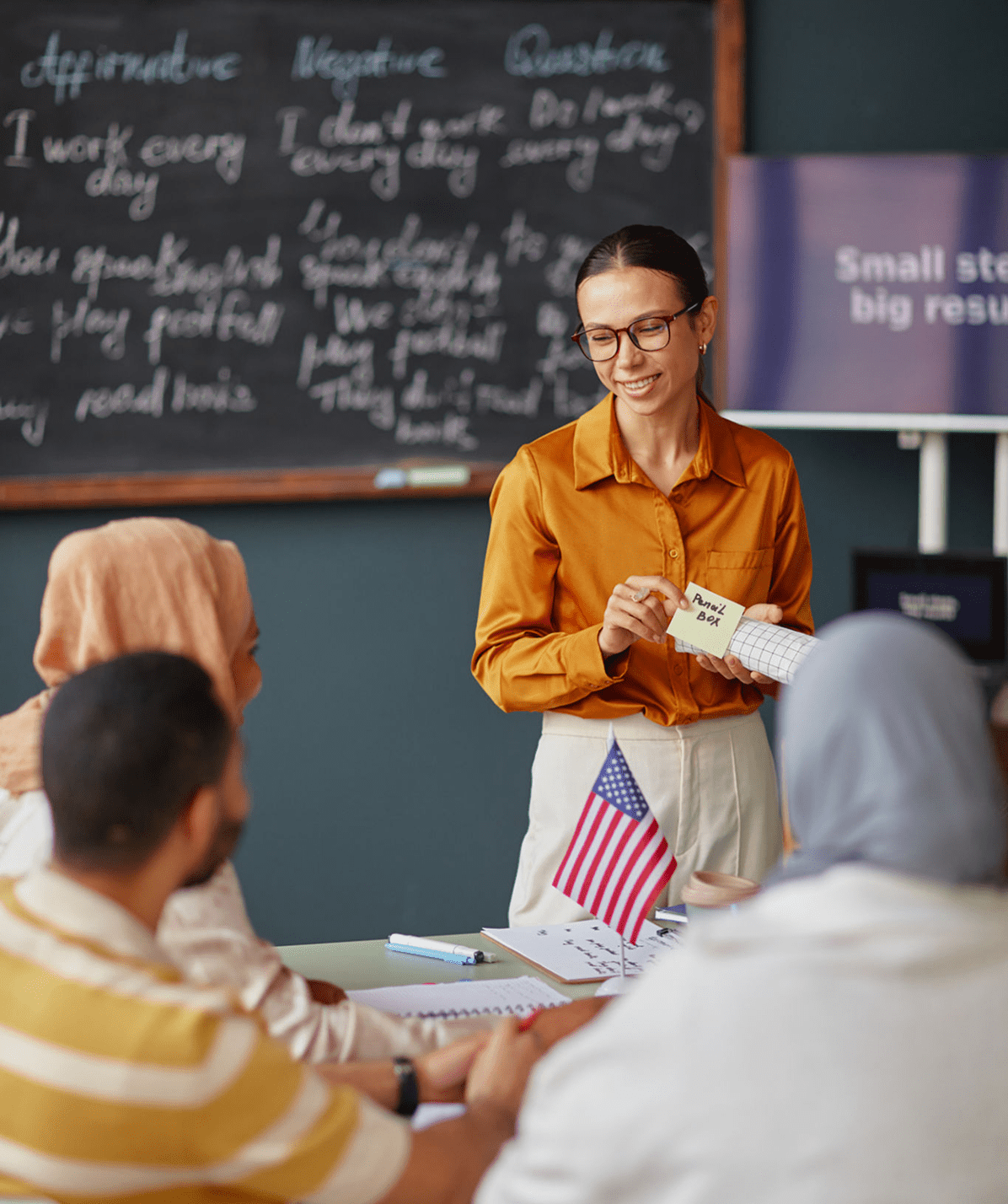 Group learning with teacher guidance